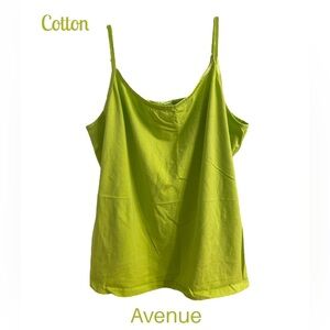 22/24W AVENUE Cotton Camisole Top with Stretch